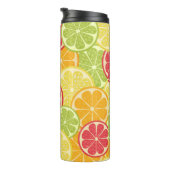 Cartoon Citrus Thermosbeker (Geroteerd rechts)