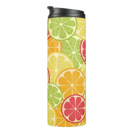 Cartoon Citrus Thermosbeker (Geroteerd rechts)