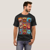 Cartoon Clash: Boze Dieren T-shirt (Voorkant volledig)
