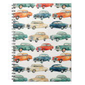 Cartoon Classic Cars Notitieboek (Voorkant)