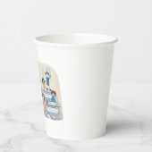 Cartoon Classroom Chaos With Wild Students Papieren Bekers (Links)