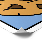 Cartoon Clip Art Chocolate Chip Cookie Dessert Poster (Hoek)