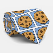 Cartoon Clip Art Chocolate Chip Cookie Dessert Stropdas (Opgerold)