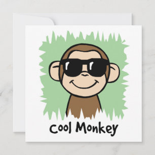 Cartoon Clip Art Cool Monkey met zonnebril