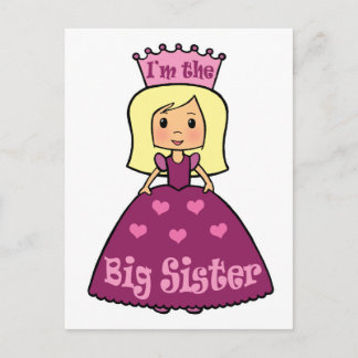 Cartoon Clip Art Cute Big Sister Princess Hearts Briefkaart