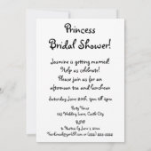 Cartoon Clip Art Cute Blond Princess Vrijgezellenf Kaart (Achterkant)