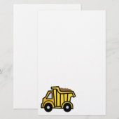 Cartoon Clip Art met constructiedronk Briefpapier (Voorkant / Achterkant)