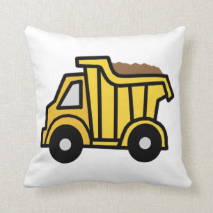 Cartoon Clip Art met constructiedronk Kussen