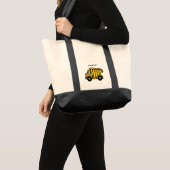 Cartoon Clip Art met constructiedronk Tote Bag (Voorkant (product))