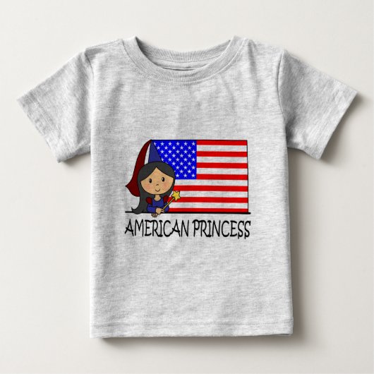Cartoon Clip Art Schattigee Amerikaanse Princess F (Voorkant)