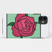 Cartoon Clip Art Valentijnsdag Rode Roos Bloem Case-Mate iPhone Case (Achterkant (horizontaal))