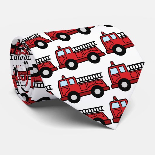 Cartoon Clip Art Vuurtruck Vrachtwagen noodvoertui Stropdas (Opgerold)