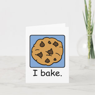Cartoon Clip Art Yummy Chocolate Chip Cookie Kaart