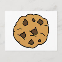 Cartoon Clipart HUGE Chocolate Chip Cookie Dessert
