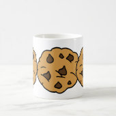 Cartoon Clipart HUGE Chocolate Chip Cookie Dessert Koffiemok (Center)