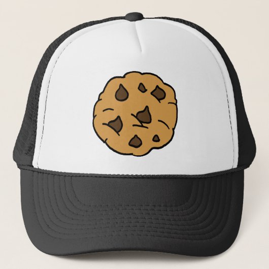 Cartoon Clipart HUGE Chocolate Chip Cookie Dessert Trucker Pet (Voorkant)