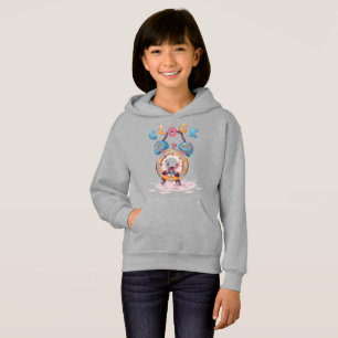 Cartoon Clock Kinder Hoodie