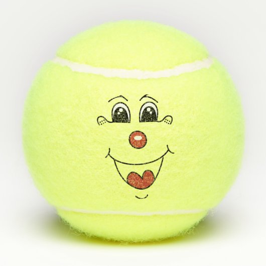 Cartoon Clown Tennisballen (Achterkant)