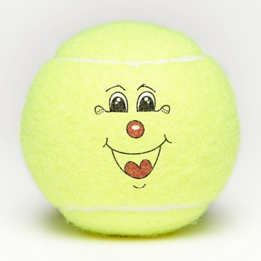 Cartoon Clown Tennisballen (Voorkant)