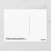 Cartoon Clownvis Briefkaart (Achterkant)