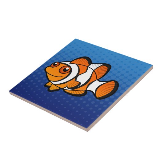 Cartoon Clownvis Tegeltje (Zijkant)
