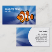 Cartoon Clownvis Visitekaartje (Voorkant / Achterkant)