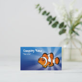 Cartoon Clownvis Visitekaartje (Staand voorkant)