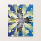 Cartoon Cockatiel Legpuzzel (Verticaal)