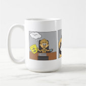 Cartoon Coffee Cup Koffiemok (Links)