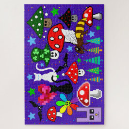 Cartoon Collage Jigzaag Puzzle Legpuzzel