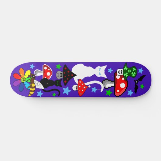 Cartoon "Collage Skateboard" Skateboard (Horizontaal)