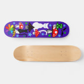 Cartoon "Collage Skateboard" Skateboard (Horizontaal)