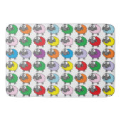 Cartoon Colorful Sheep Pattern Badmat (Voorkant)
