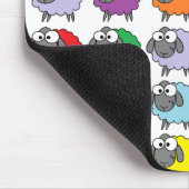 Cartoon Colorful Sheep Pattern Muismat (Hoek)
