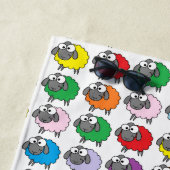 Cartoon Colorful Sheep Pattern Strandlaken (In situ)
