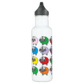 Cartoon Colorful Sheep Pattern Waterfles (Rechts)
