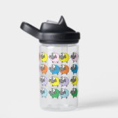 Cartoon Colorful Sheep Pattern Waterfles (Rechts)