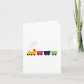 Cartoon Colorful Speelgoed Train Kaart (Voorkant)