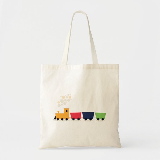 Cartoon Colorful Train Tote Bag (Voorkant)