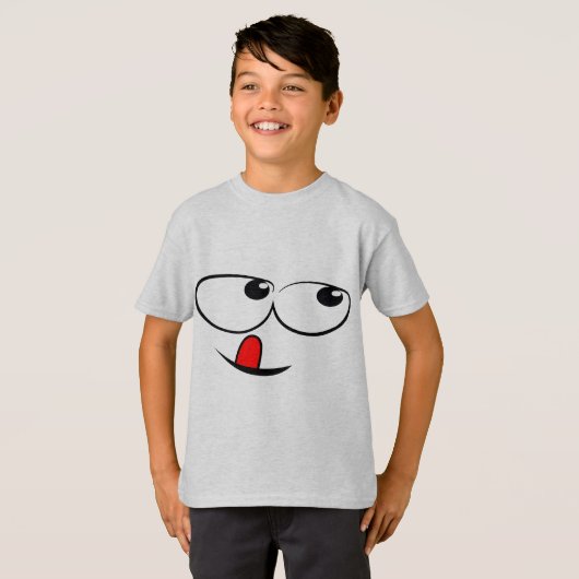 Cartoon Comic Face T-shirt (Voorkant volledig)