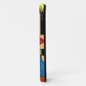 Cartoon Comic Pop Art Vrouwen en Kat Gepersonalise Case-Mate iPhone Case (Achterkant/links)