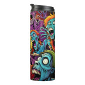 Cartoon Comic Zombies Tumbler Wrap T-shirt Thermosbeker (Geroteerd rechts)