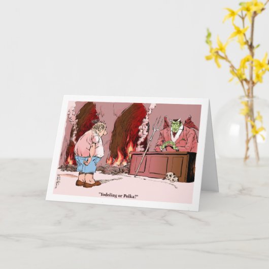 Cartoon congrats op de afstuderen van de kaart (Gele Bloem)