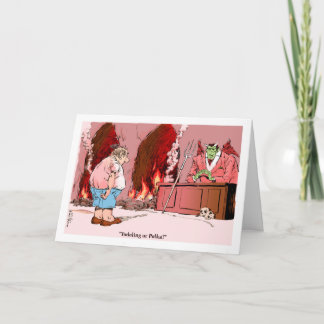 Cartoon congrats op de afstuderen van de kaart