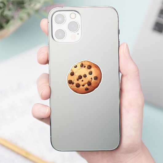 Cartoon cookie sticker (Telefoon)