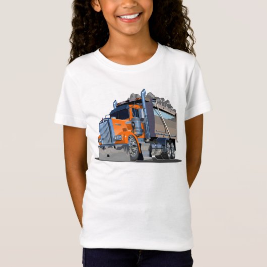Cartoon cool dump truck T-Shirt (Voorkant)