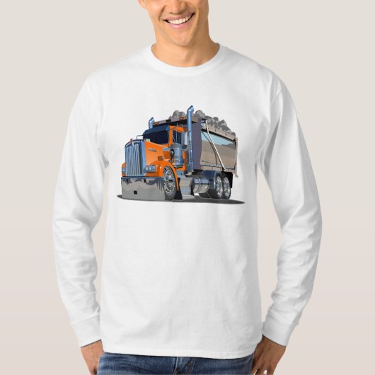 Cartoon cool dump truck T-Shirt (Voorkant)