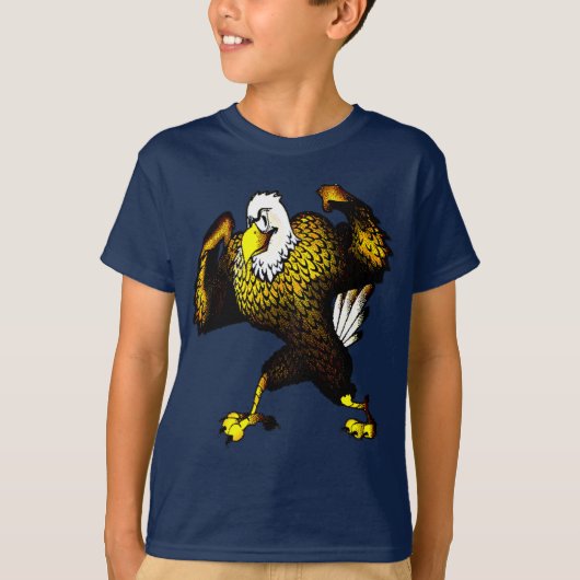 Cartoon Cool Looking Eagle Shirt (Voorkant)