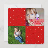 Cartoon Cool Party Cherries Twins Birthday Foto Kaart (Achterkant)