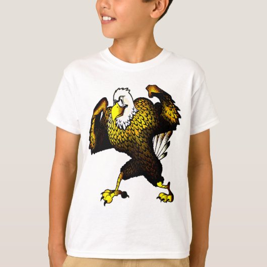 Cartoon Cool zien Eagle T-shirt (Voorkant)